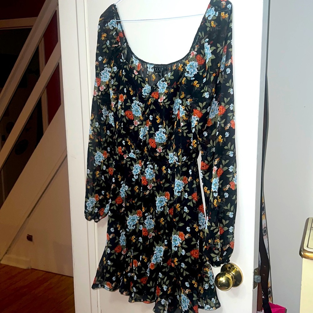 Women’s Trixxi (Francesca’s) Floral Long Sleeve Dress XL